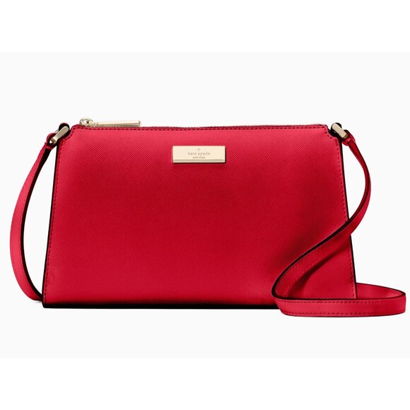 New Kate Spade Kenzie Limited Edition Mini Crossbody Perfect Cherry - Picture 1 of 5